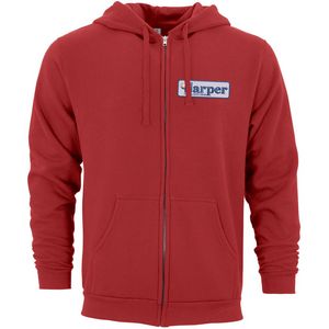 Embroidered 50/50 Full Zip Hoodie Sweatshirt