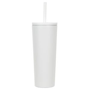 Bradford 24 oz Vacuum Insulated Stainless Steel Tumbler with Straw