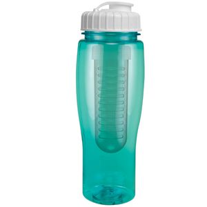 Translucent Aqua/White Lid Blank