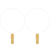Round Sandwiched Hand Fan (2 Side/ Four Color Process imprint)