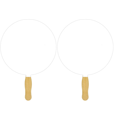 Round Sandwiched Hand Fan (2 Side/ Four Color Process imprint)