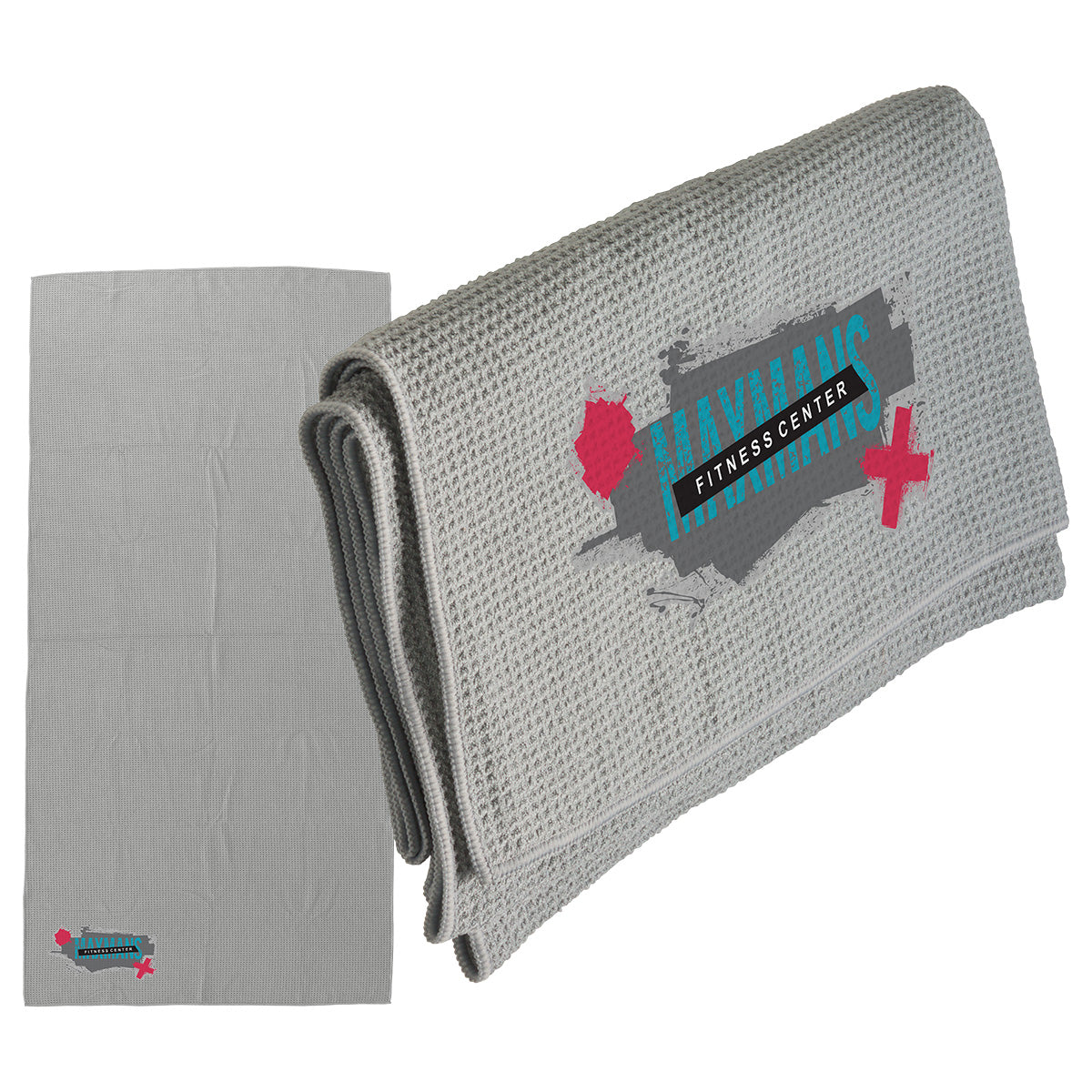 Seaside 30" x 60" Waffle Microfiber Beach Towel