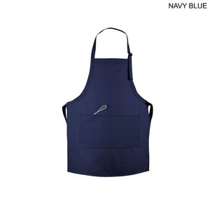 72 Hr Fast Ship - Domestic made Twill Bib Apron, 25x28, 2 Pockets, Adjust Neck, Heat Transfer Logo
