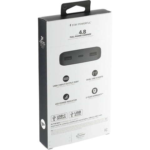 mophie® Power Boost 20,000 mAh Power Bank with USB-C Port