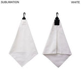 24 Hr Express Ship - Microfiber Suede Shammy Golf Towel, Triangle Shape, 11x17, Sublimated