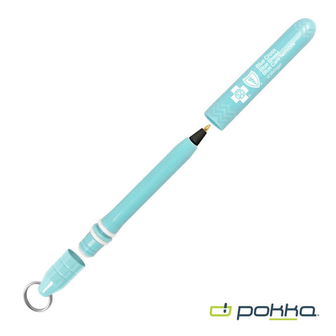 Pokka? Pocket Pen w/Dock & Chrome Keyring in Tin Box