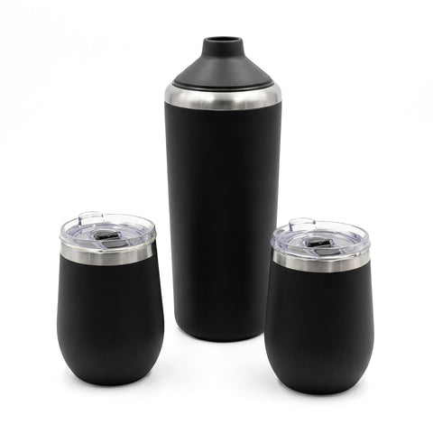 Glacier Stainless Steel Wine Chiller And Tumbler Set