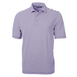 Cutter & Buck Virtue Eco Pique Stripe Recycled Mens Big and Tall Polo