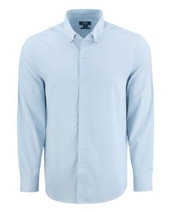Cutter & Buck Skyline Eco Recycled Pinstripe Mens Long Sleeve Dress Shirt