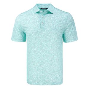 Cutter & Buck Pike Eco Flora Print Recycled Mens Polo