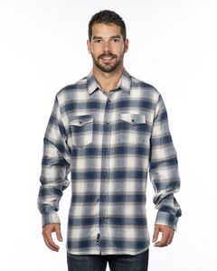 Burnside Men's Plaid Flannel Shirt