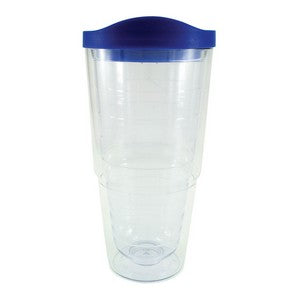 24ORBTMB Clear Tumbler/Blue Lid