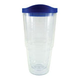 24ORBTMB Clear Tumbler/Blue Lid