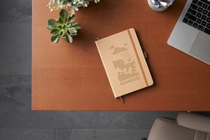 5.5'' x 8.5'' Washable Kraft Stone Bound Journal