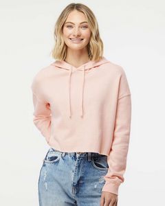 Independent Trading Co. Women's Lightweight Cropped Hooded Sweatshirt