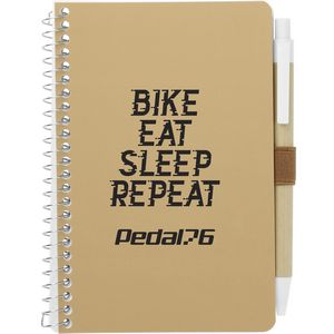 4'' x 6'' FSC® Mix Pocket Spiral Notebook with Pen