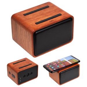 FSC® Mahogany Wireless Speaker with Wireless Charger