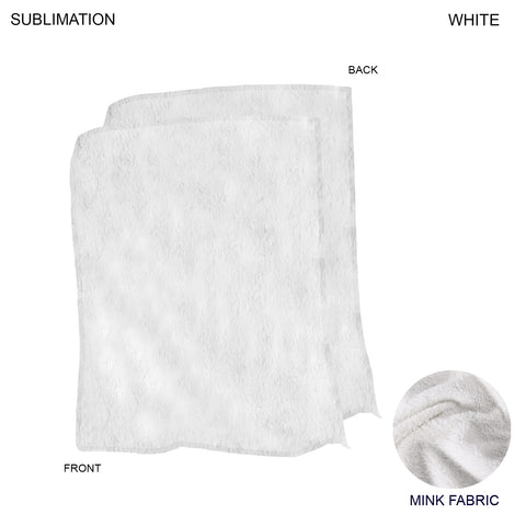Plush and Cozy Mink Flannel Fleece Blanket, Sublimated Edge to Edge 1 Side (60