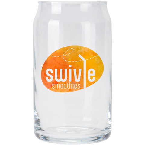 Pod Full Color Can Glass 16 Oz