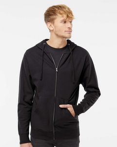 000513 Independent Trading Co. Midweight Full-Zip Hooded Sweatshirt