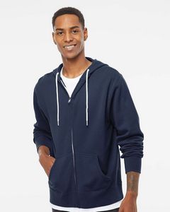 Independent Trading Co. Unisex Lightweight Full-Zip Hooded Sweatshirt