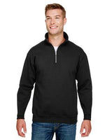 BAYSIDE Unisex USA Made Quarter-Zip Pullover Sweatshirt