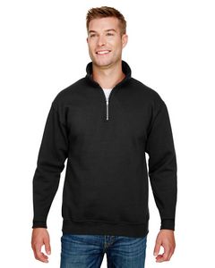BAYSIDE Unisex USA Made Quarter-Zip Pullover Sweatshirt