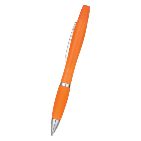 Twin-write Pen With Highlighter