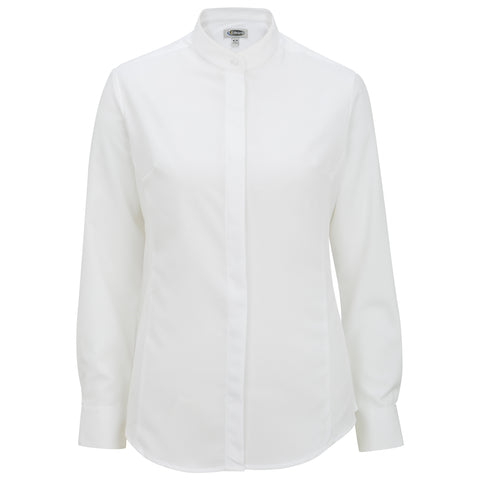 Ladies' Banded Collar Batiste Shirt