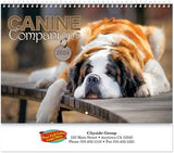 Full Colour Canine Companions Spiral Wall Calendar