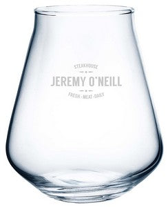 ~ Hugo 13.25oz clear stemless craft beer glass - Bulk Packaging/Pallet