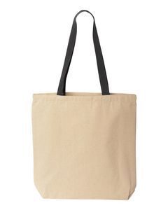 Liberty Bags Natural Tote w/Contrast-Color Handles