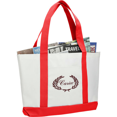 Large Canvas Boat Tote Bag