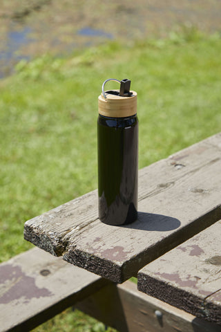 Billy 26oz Eco-Friendly Aluminum Bottle W/ FSC® 100% Bamboo Lid