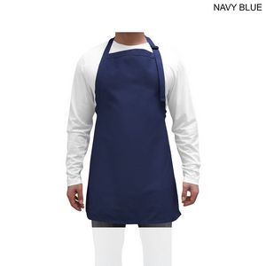 Domestic made Twill Bib Apron, 25x28, No Pockets, Adjust Neck, Heat Transfer Logo