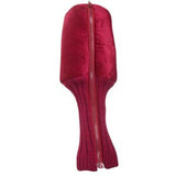 Maroon Red Blank Zipper View