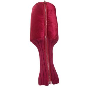 Barrel style Plush Maroon Golf Head Cover