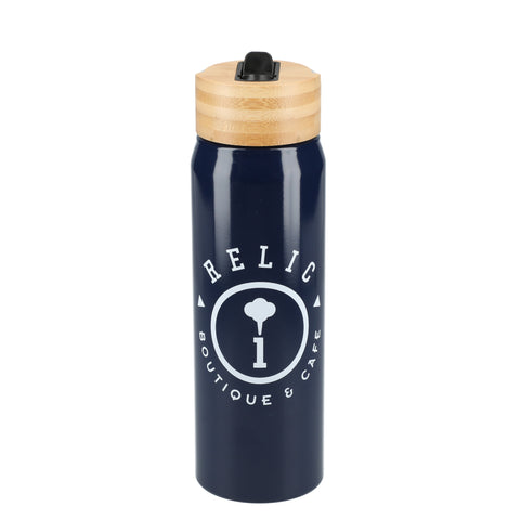 Billy 26oz Eco-Friendly Aluminum Bottle W/ FSC® 100% Bamboo Lid