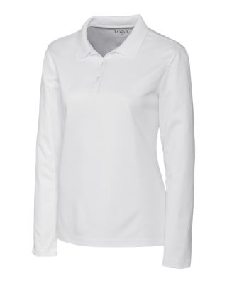 Clique Spin Eco Performance Pique Long Sleeve Womens Polo