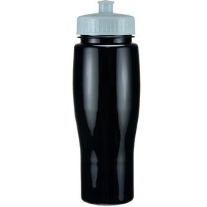 24 Oz. Contour Bottle w/ Push Pull Lid - Solid Colors
