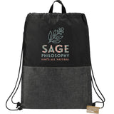 Ash Zippered Recycled Drawstring Bag