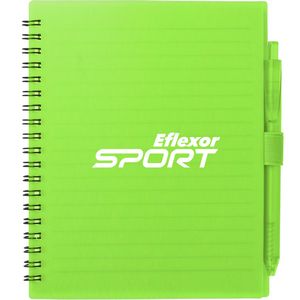 5.5'' x 7'' FSC® Recycled Spiral Notebook w/ RPET Pen