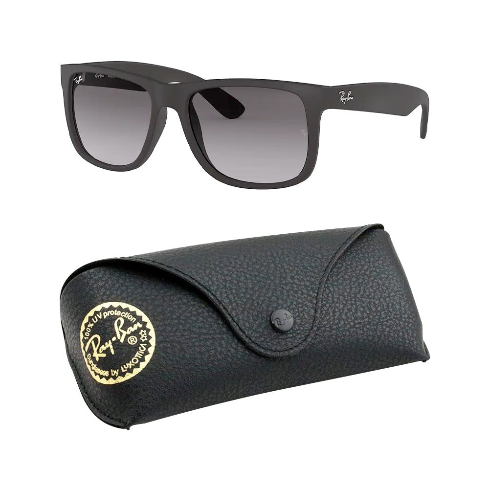 Ray Ban Justin Non-Polarized Sunglasses, Black/Grey, Size 55