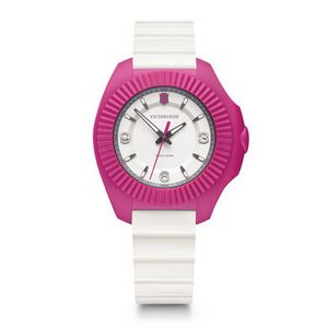 I.N.O.X. V White Dial Watch w/Rubber Strap