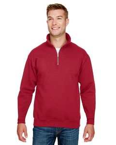 BAYSIDE Unisex USA Made Quarter-Zip Pullover Sweatshirt