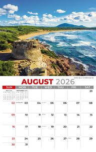 Galleria Wall Calendar 2026 Sun Sand & Surf