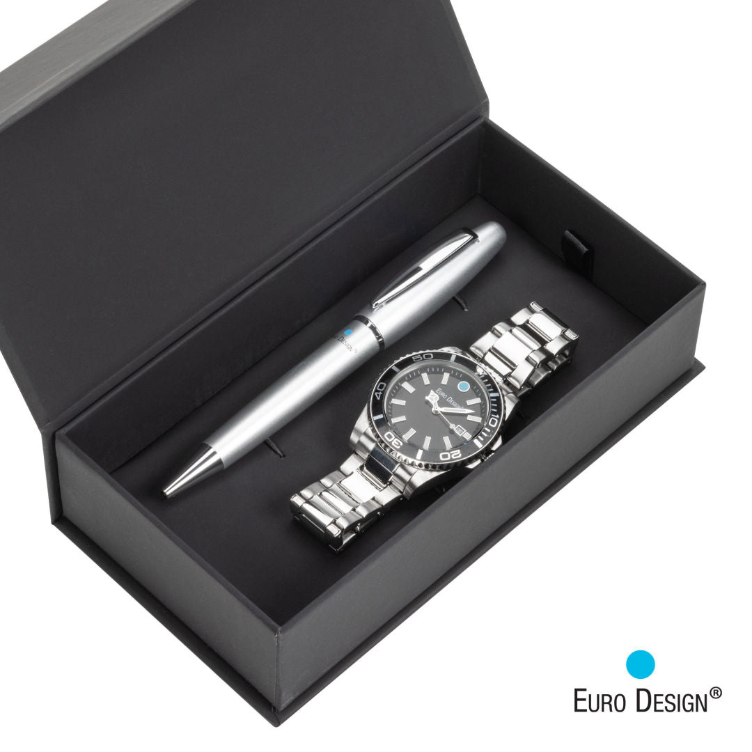 Euro Design® Velten Watch/Pen Set