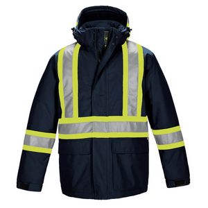 Armour Adult Hi-Vis Insulated Parka w/Detachable Hood