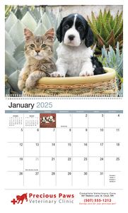 Four Paws Appointment Calendar - Spiral