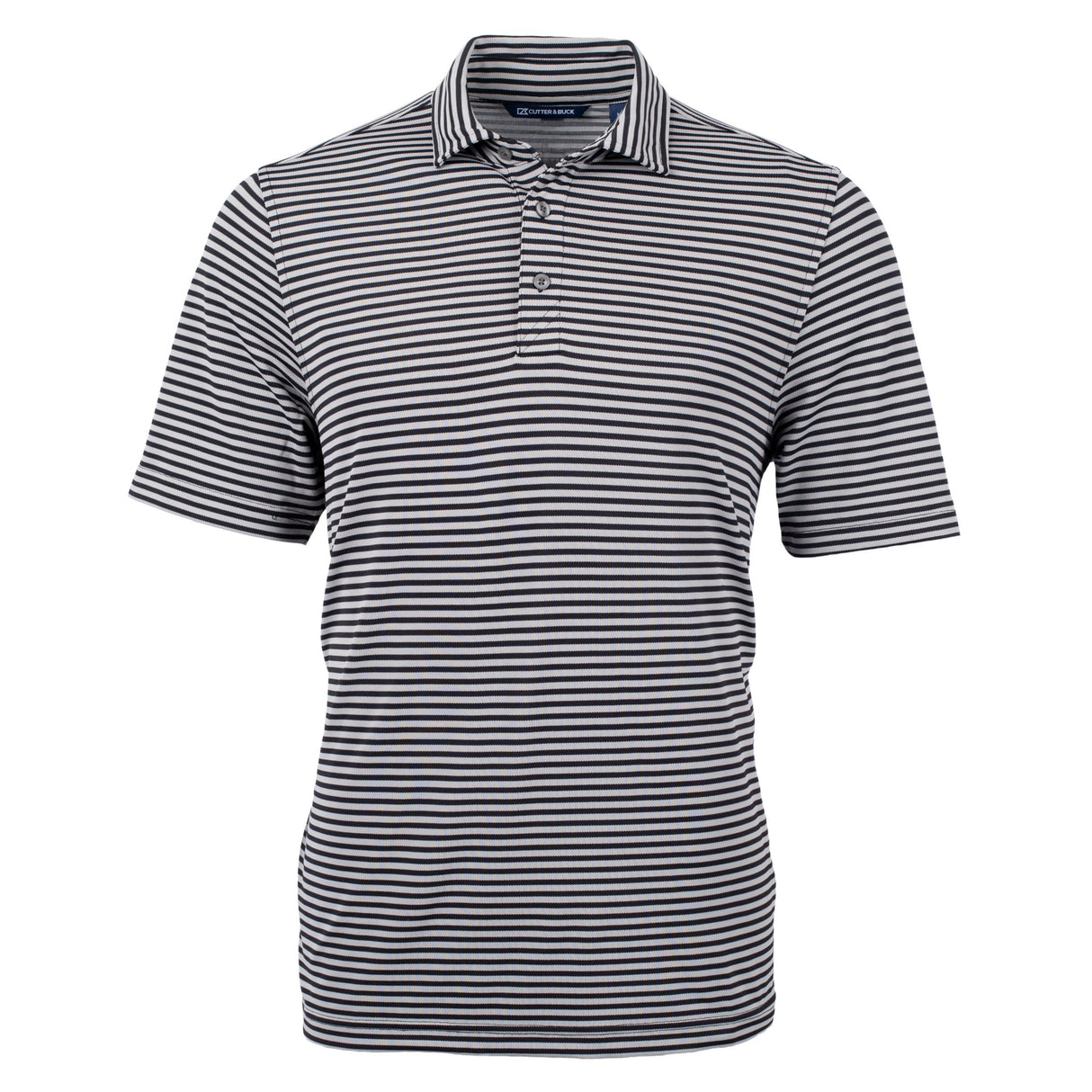 Cutter & Buck Virtue Eco Pique Stripe Recycled Mens Big and Tall Polo